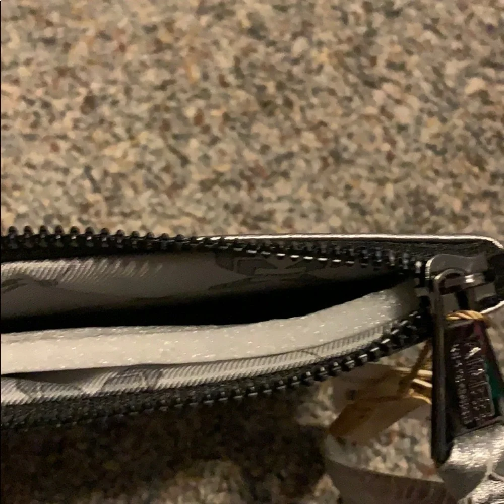 Aimee Kestenberg Silver Dubai Leather Phrase Pouch